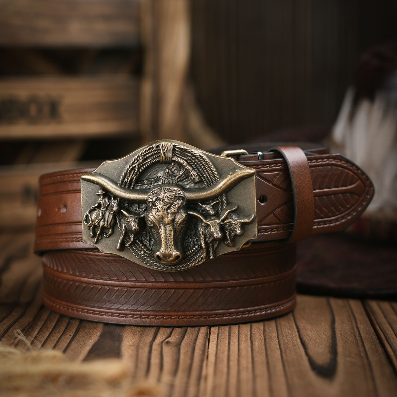 Leather Work Western - Men Women's 2026 Western Retro PU