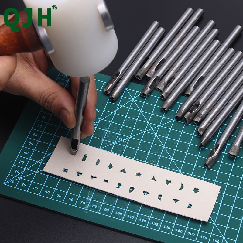 Leather Stamp Set - 20pc Diy Leather Flower Punching Tool