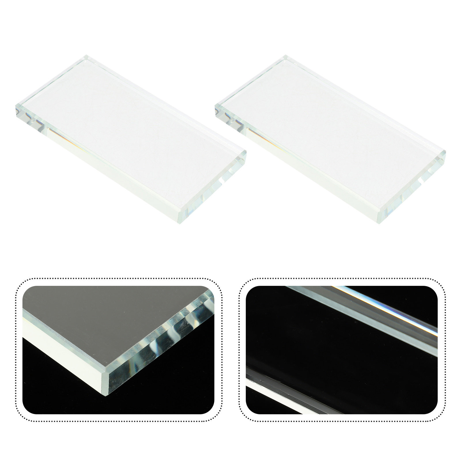 Leatherwork Art - 2Pcs Sturdy Rounded Edge Glass Slicker