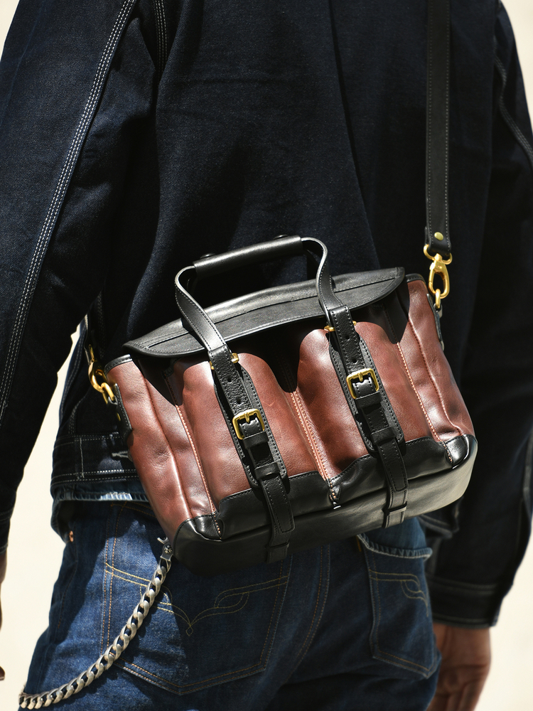 Leather Work Handbags - Vintage high quality first layer cowhide