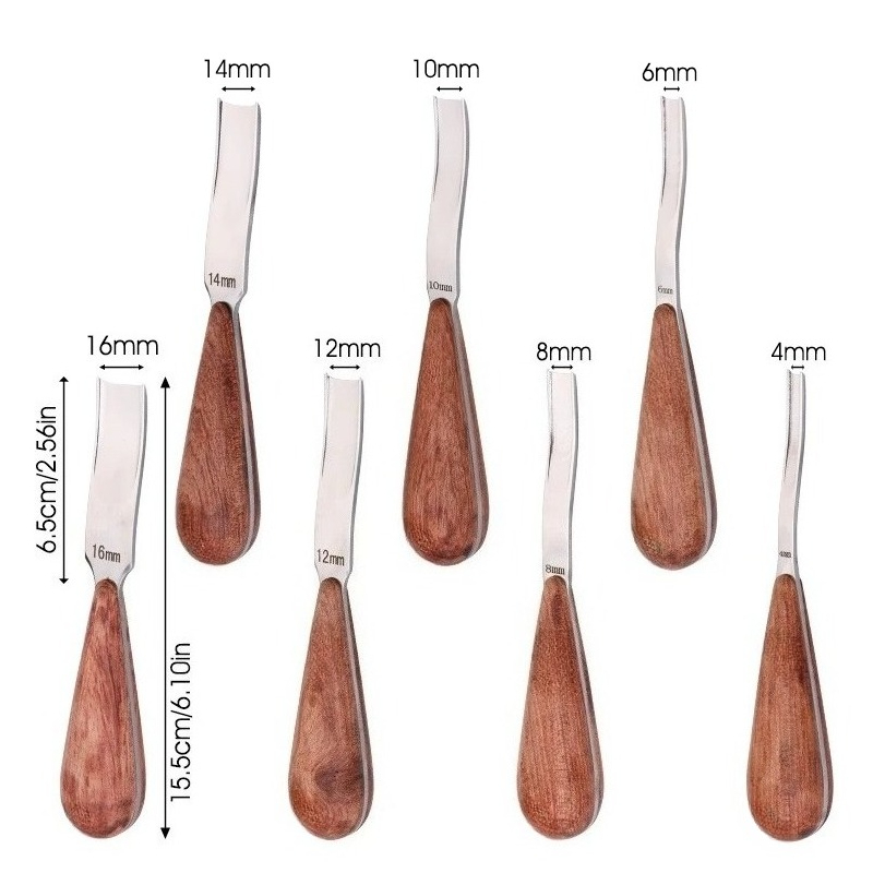 Leather Edge Beveler - 1PC 4-16mm Leather Craft Edge Beveler