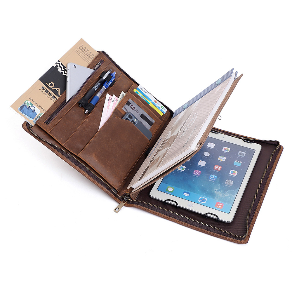Work Folio for Men and Women G - Leather Work Folio avis et prix
