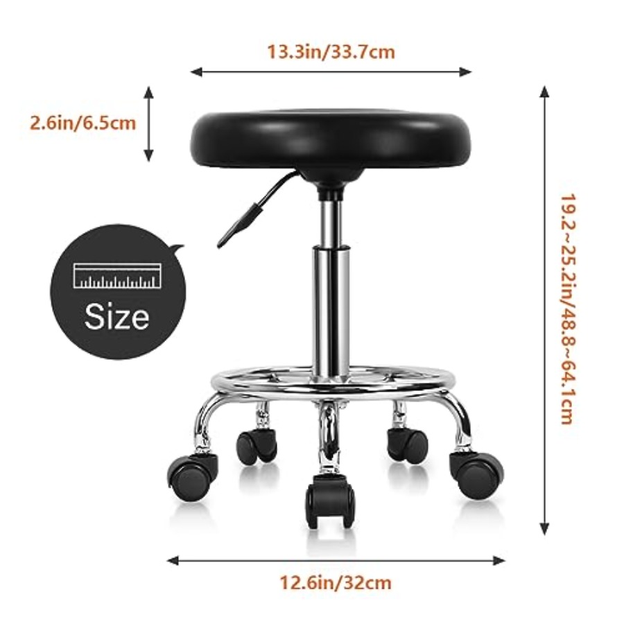 PU Leather Modern Round Rollin - Leatherwork Tattoo avis et prix