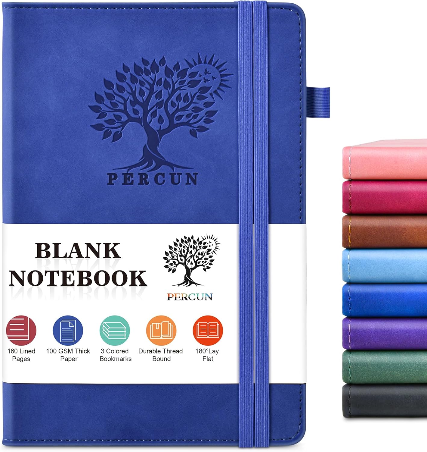 Blank Journal Notebook 160 Pag - Leatherwork Images avis et prix