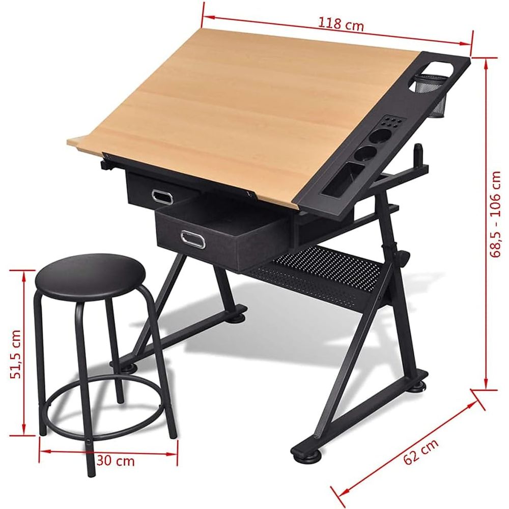 Adjustable Height Drafting Tab - Leatherwork Art avis et prix