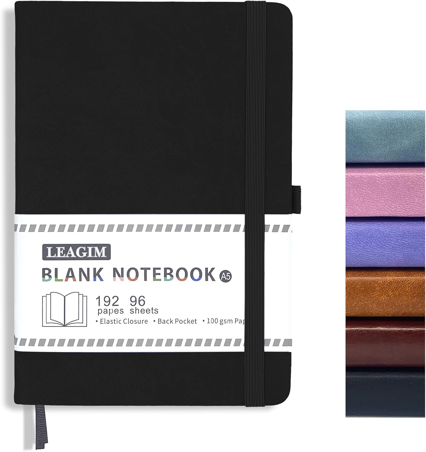 Blank Journal Notebook A5 192  - Leatherwork Images avis et prix