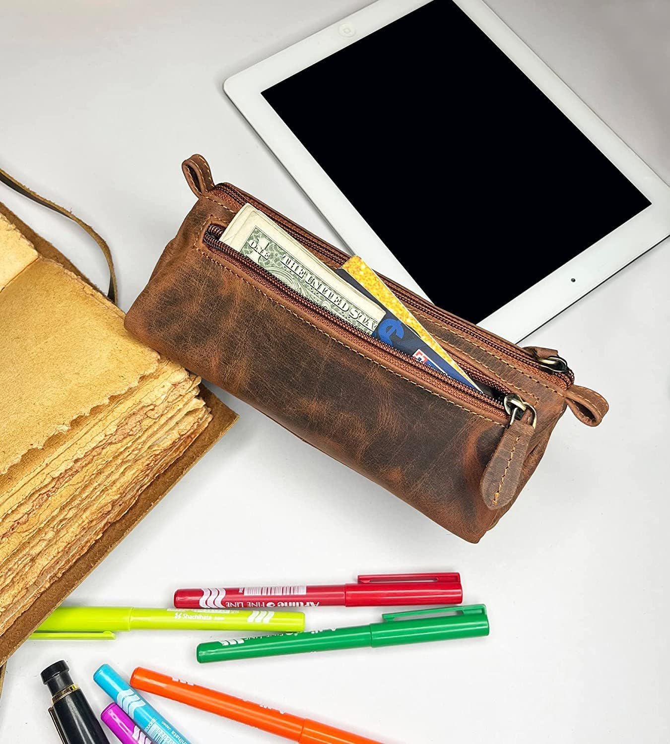 Leather Pencil Case Full Grain - Leatherwork Images avis et prix