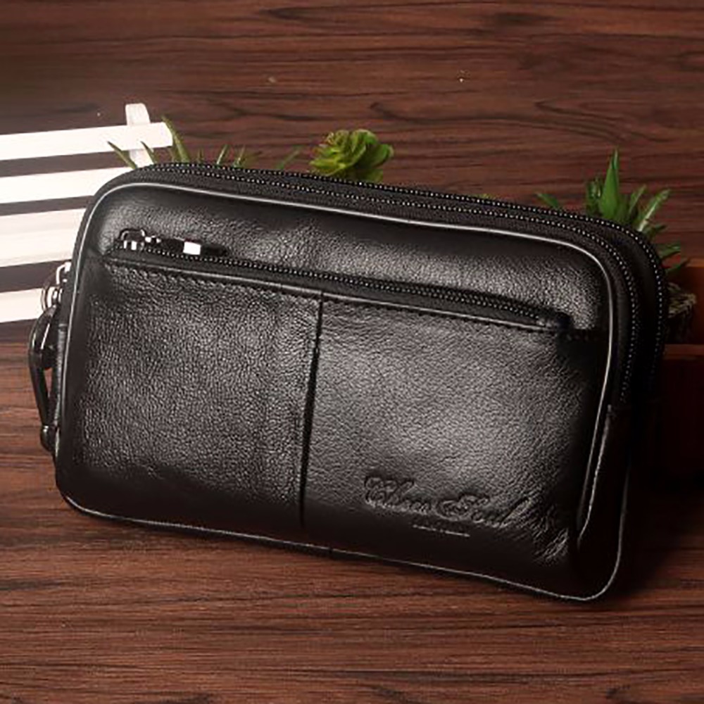 Men Clutch Waist Pack Bag Cell - Leatherwork Wallet avis et prix