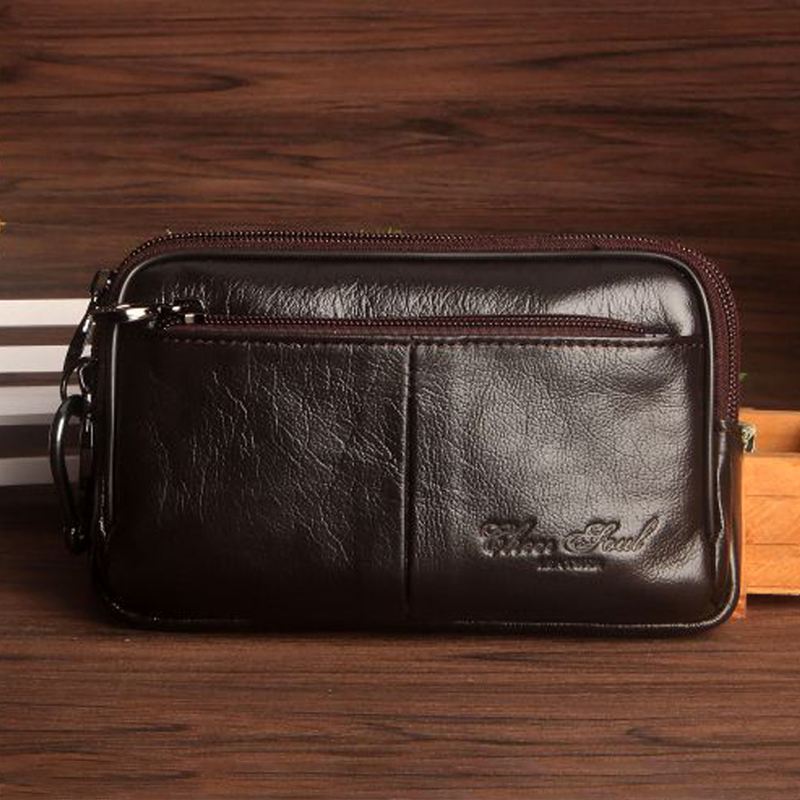Men Clutch Waist Pack Bag Cell - Leatherwork Wallet avis et prix