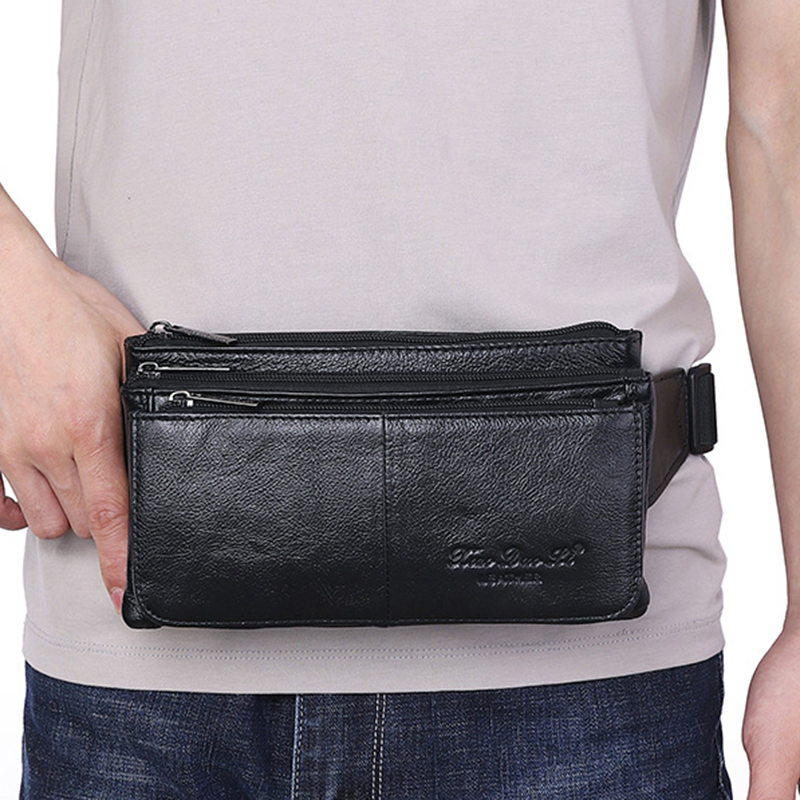 Men Waist Fanny Pack Belt Hip  - Leatherwork Wallet avis et prix