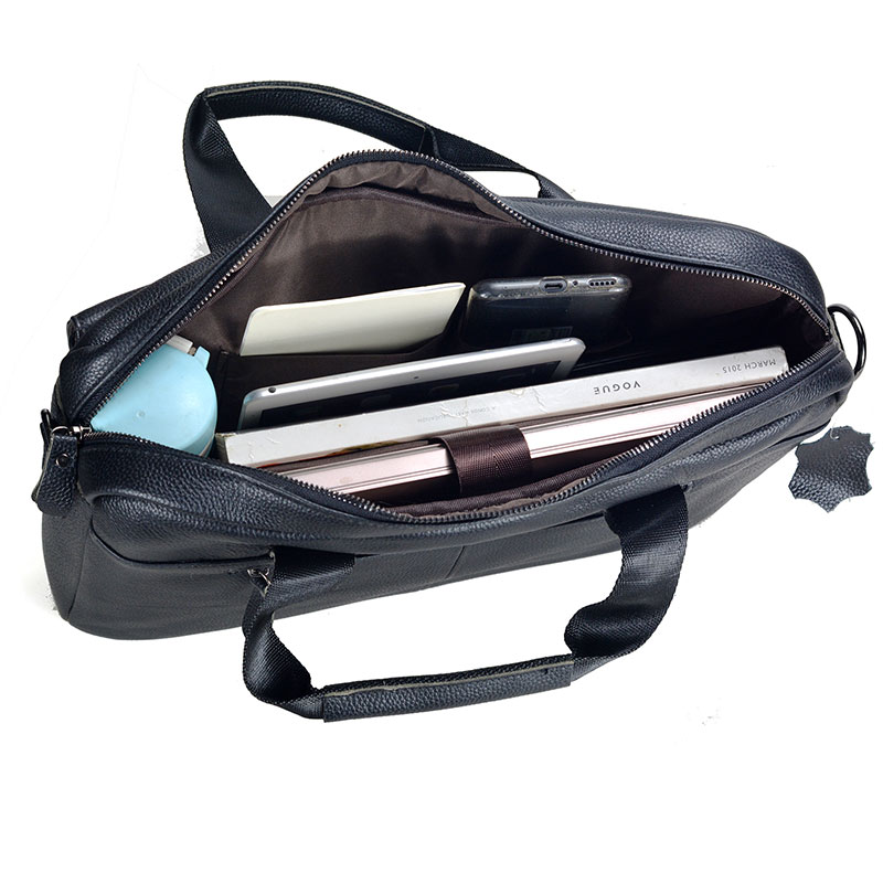 Large Men's Genuine Leather Ha - Leather Work Handbags avis et prix