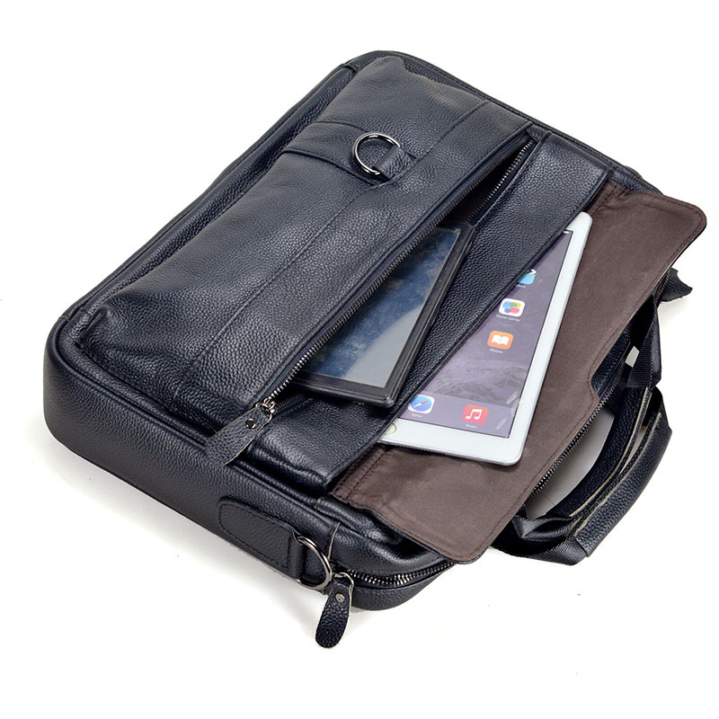 Large Men's Genuine Leather Ha - Leather Work Handbags avis et prix