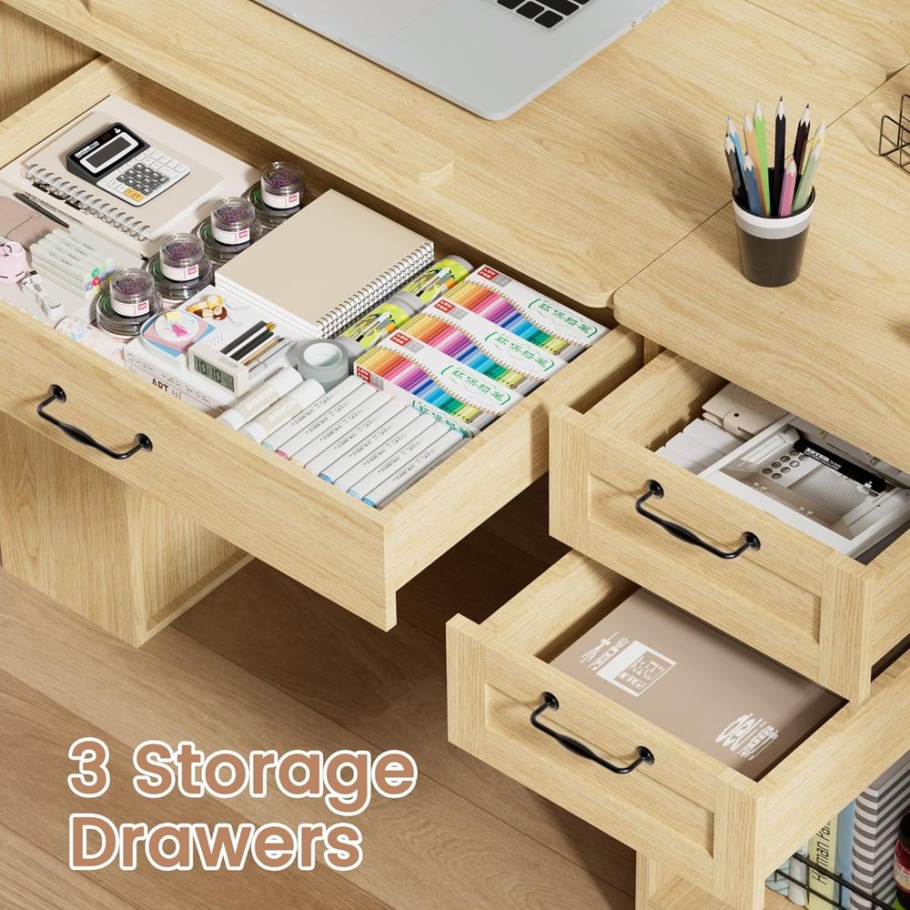 Adjustable Art Desk with Stora - Leatherwork Art avis et prix