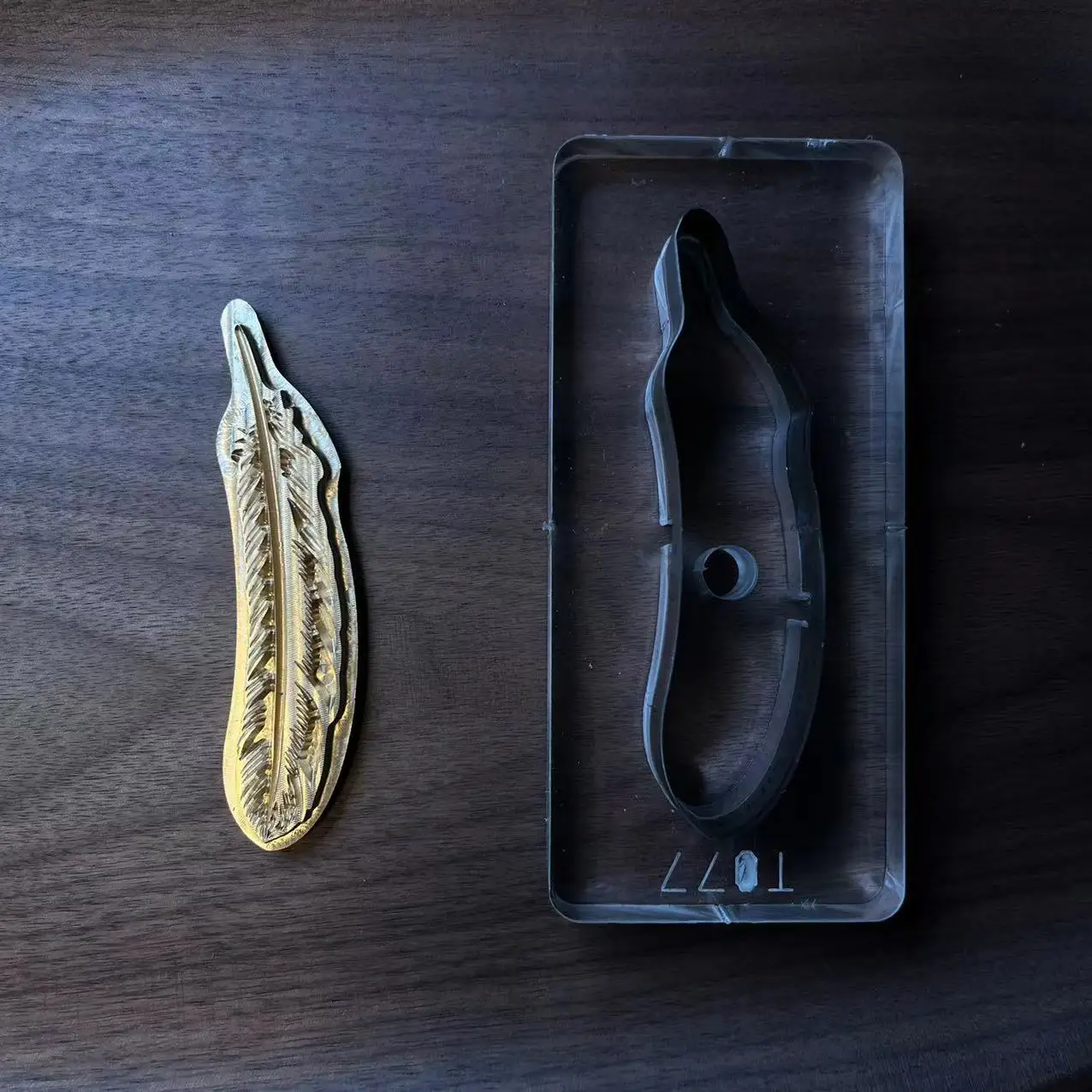 Feather Shape Brass Stamp Cutt - Leather Stamp Set avis et prix
