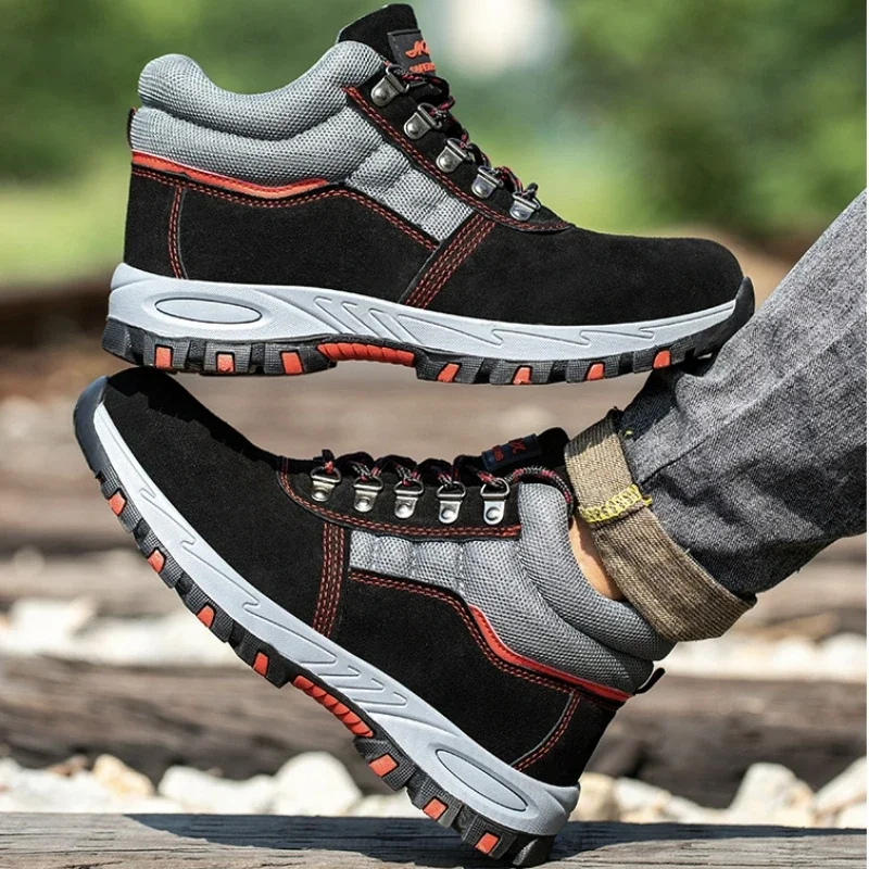 High Quality Men Safety Boots  - Leather Work Fabric avis et prix