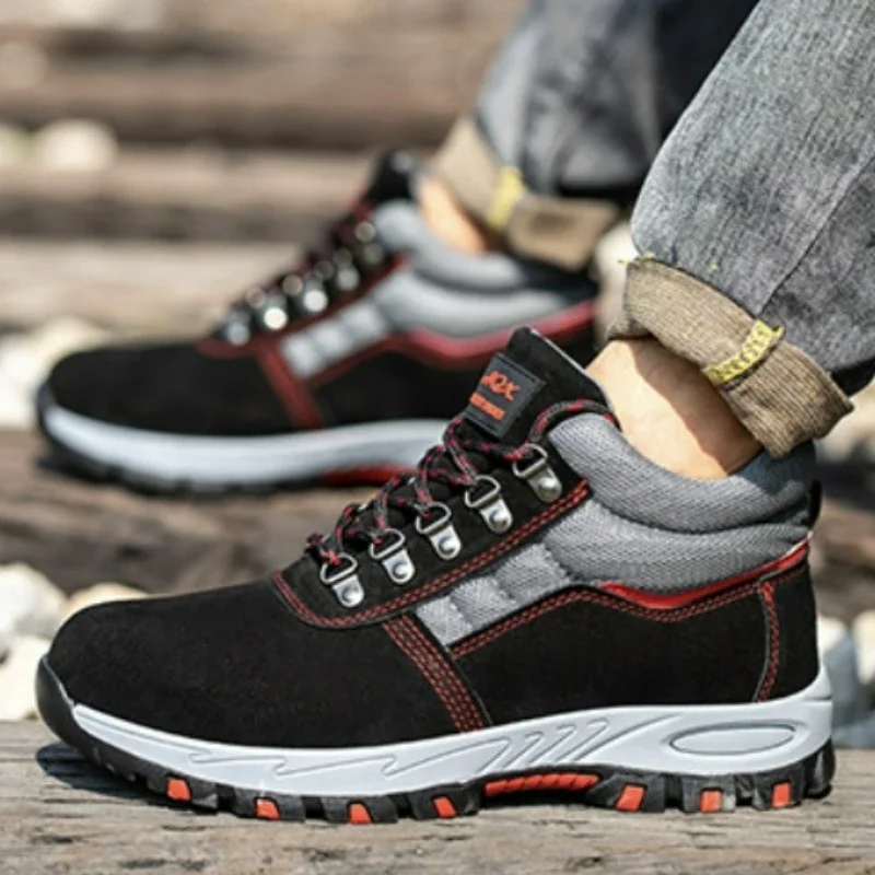 High Quality Men Safety Boots  - Leather Work Fabric avis et prix