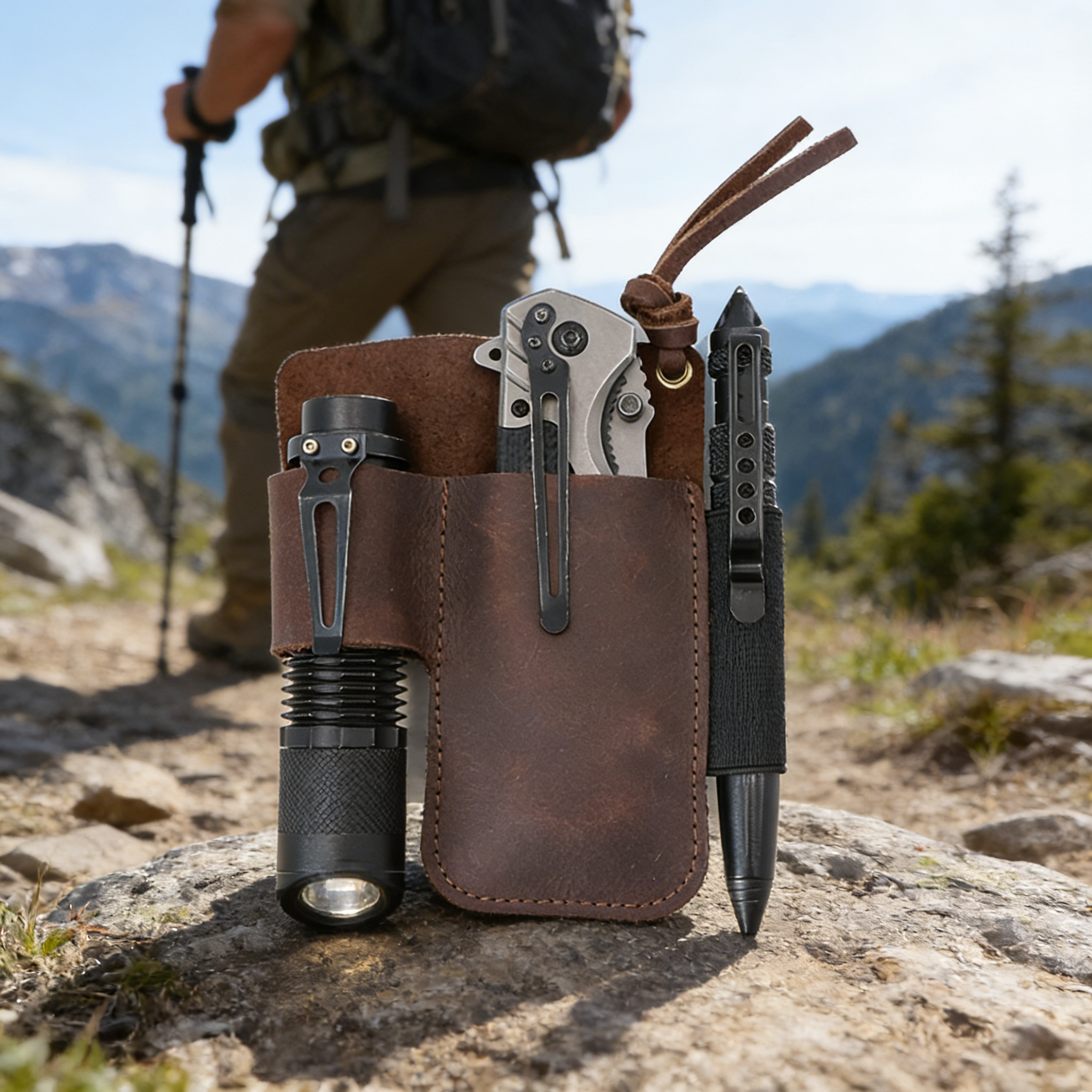 EDC Leather Flashlight Tool Ho - Leatherwork Tools avis et prix