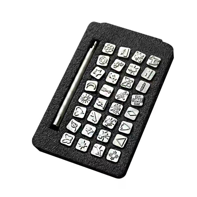 32pcs/set Steel Die Metal Stam - Leather Stamp Set avis et prix