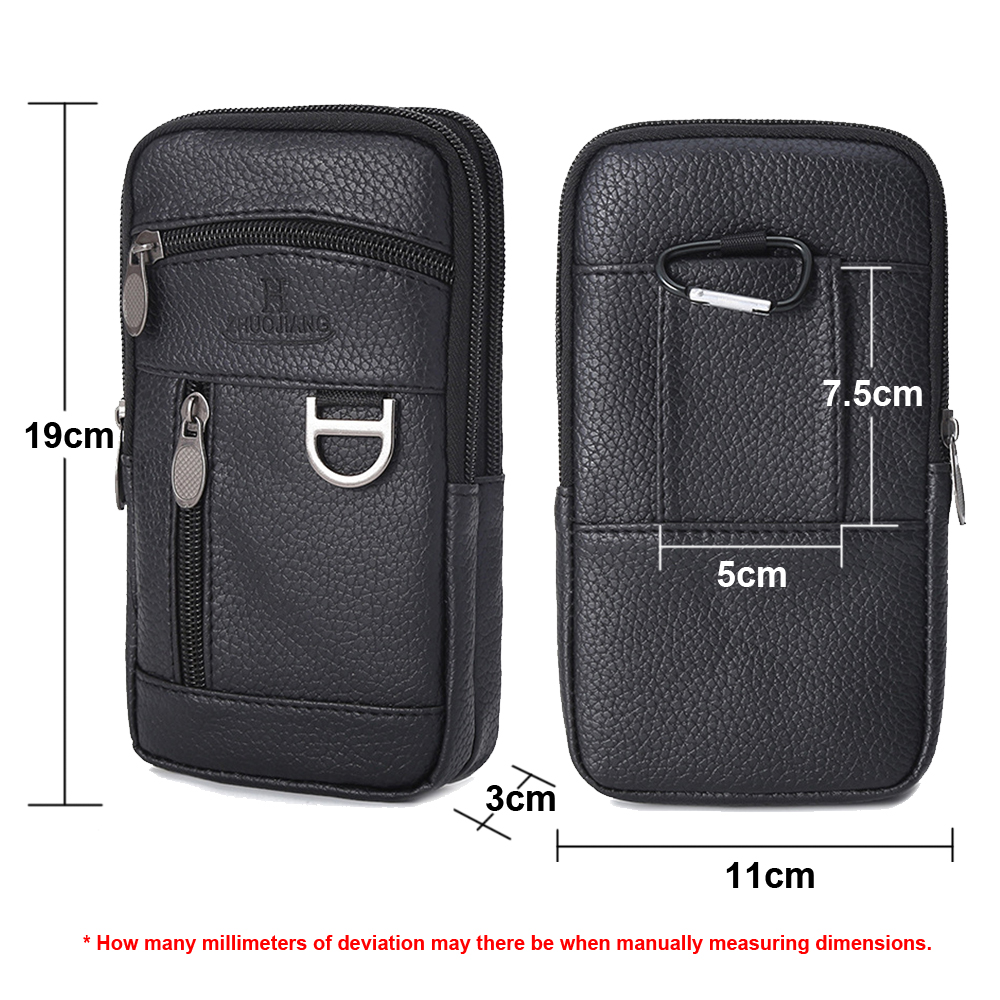 Men Waist Bag Mobile Phone Bag - Leatherwork Wallet avis et prix