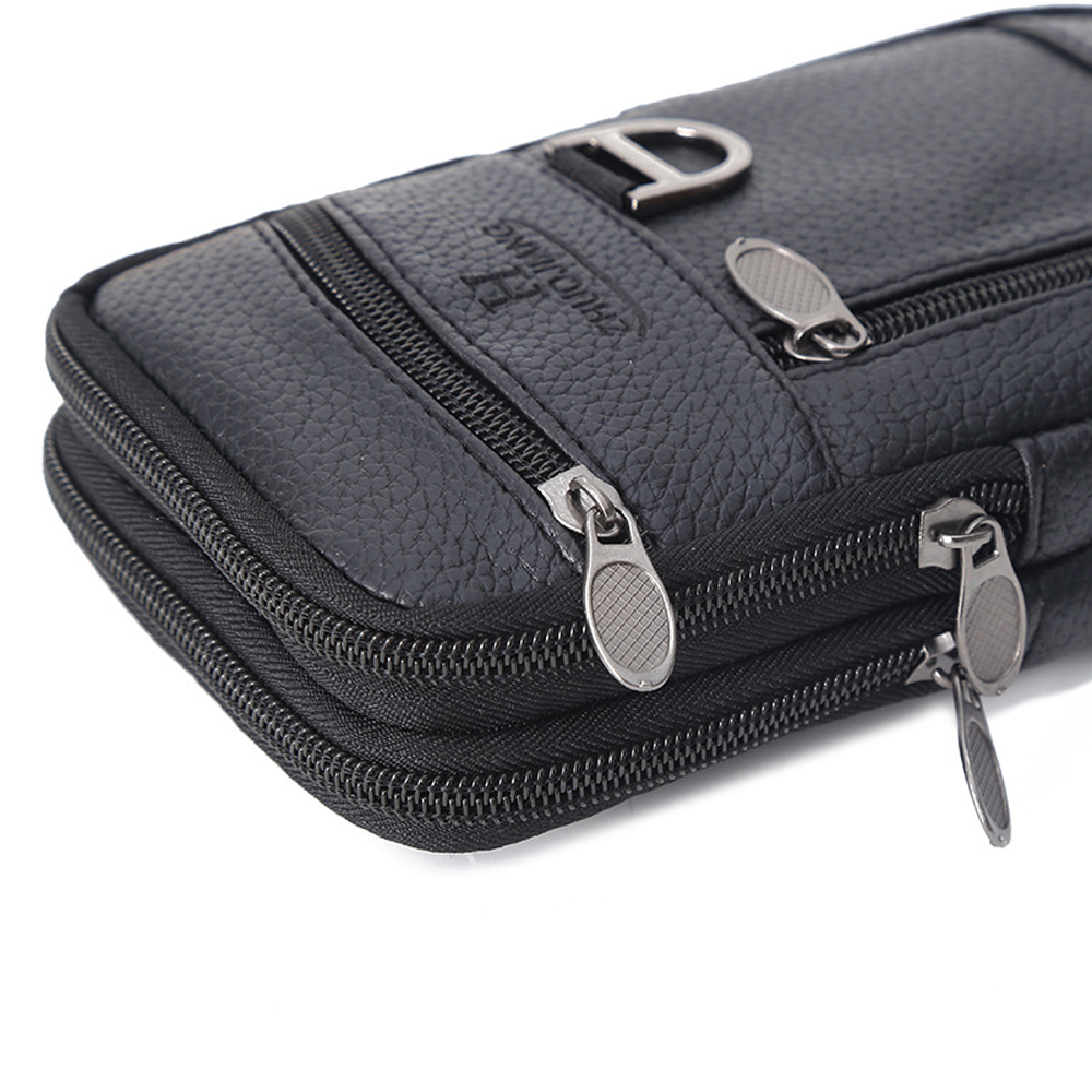 Men Waist Bag Mobile Phone Bag - Leatherwork Wallet avis et prix