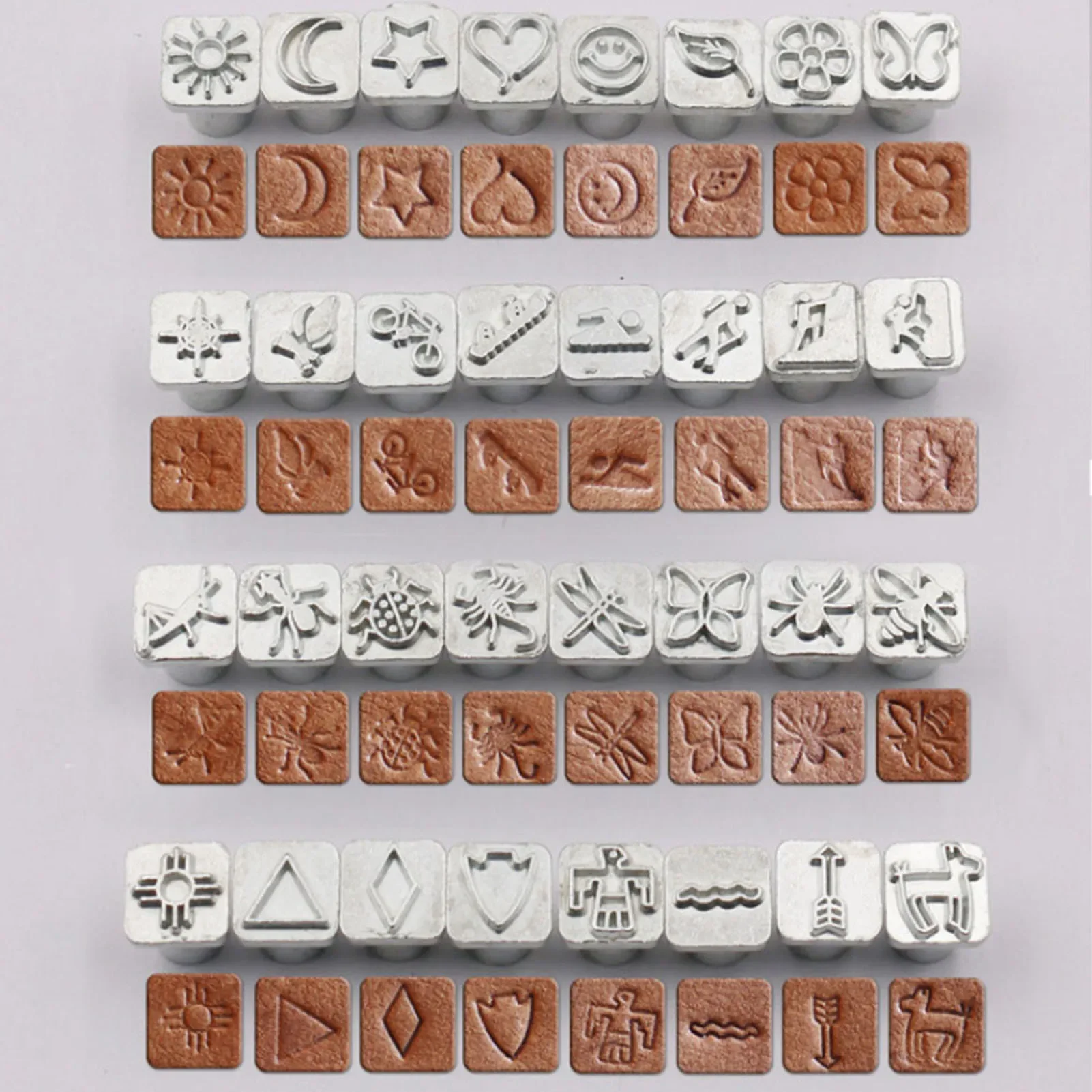 32PCS Cartoon Animal Plant Lea - Leather Stamp Set avis et prix