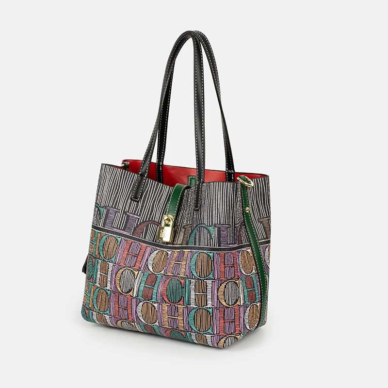 CH Art Color Printed Handbag S - Leatherwork Art avis et prix