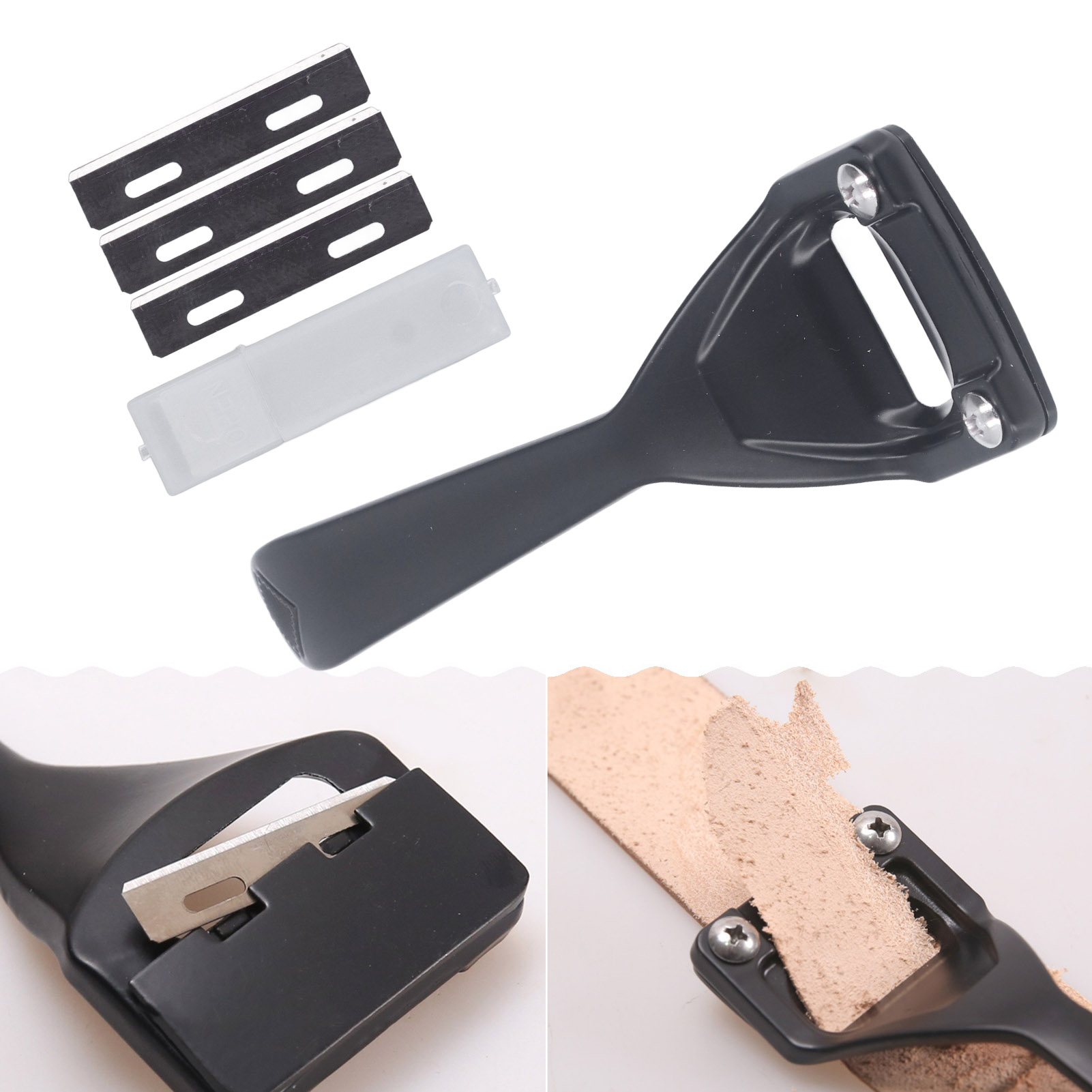 Leather Skiving Knife 3 Blades - Leather Edge Beveler avis et prix