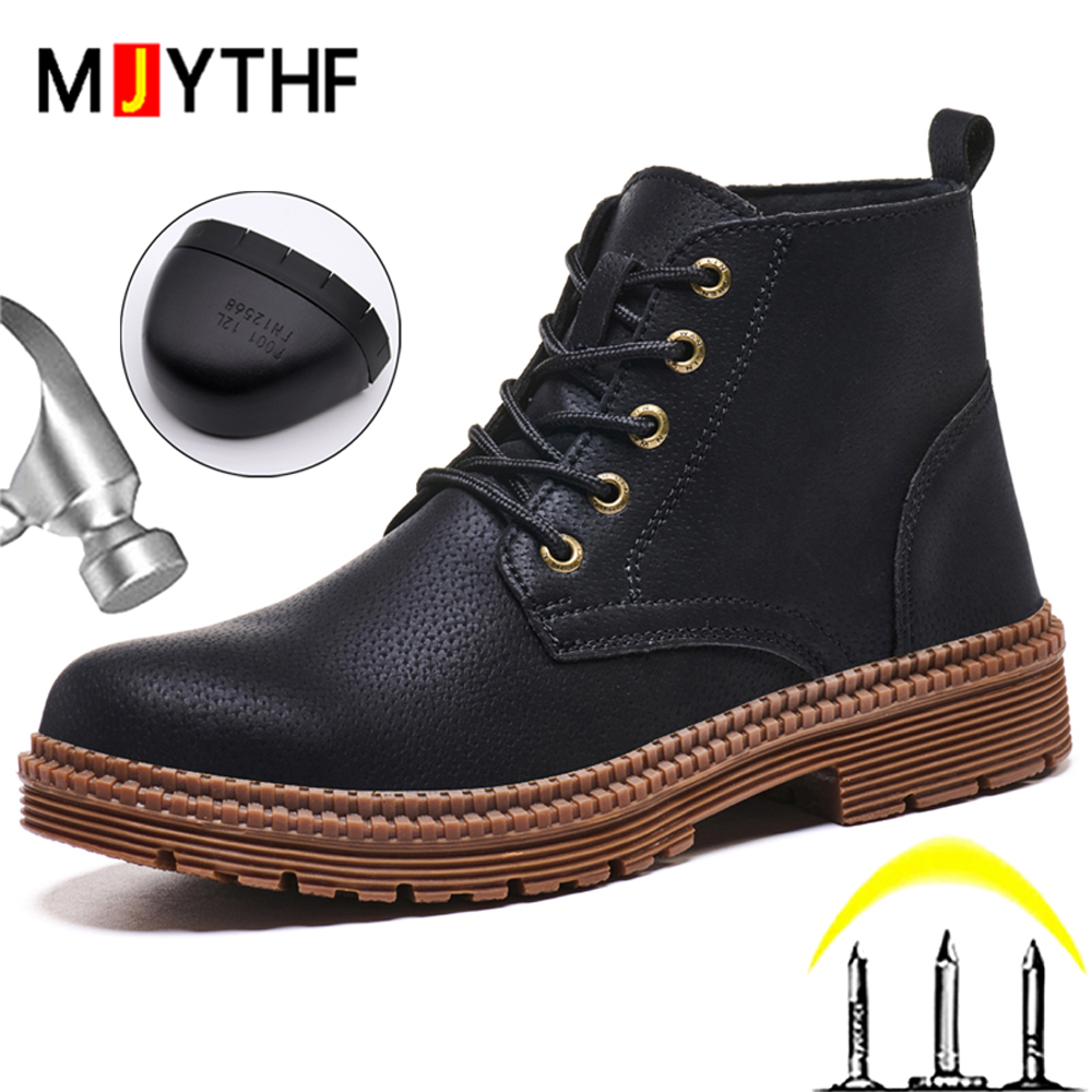 Waterproof Work Boots Safety S - Leather Work Fabric avis et prix