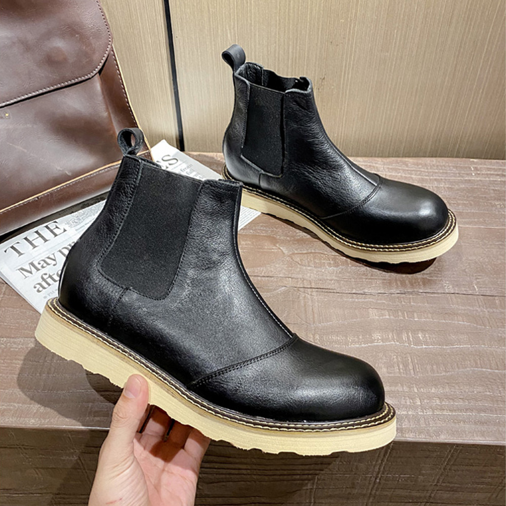 Retro Men's Genuine Leather Ch - Leather Work Western avis et prix