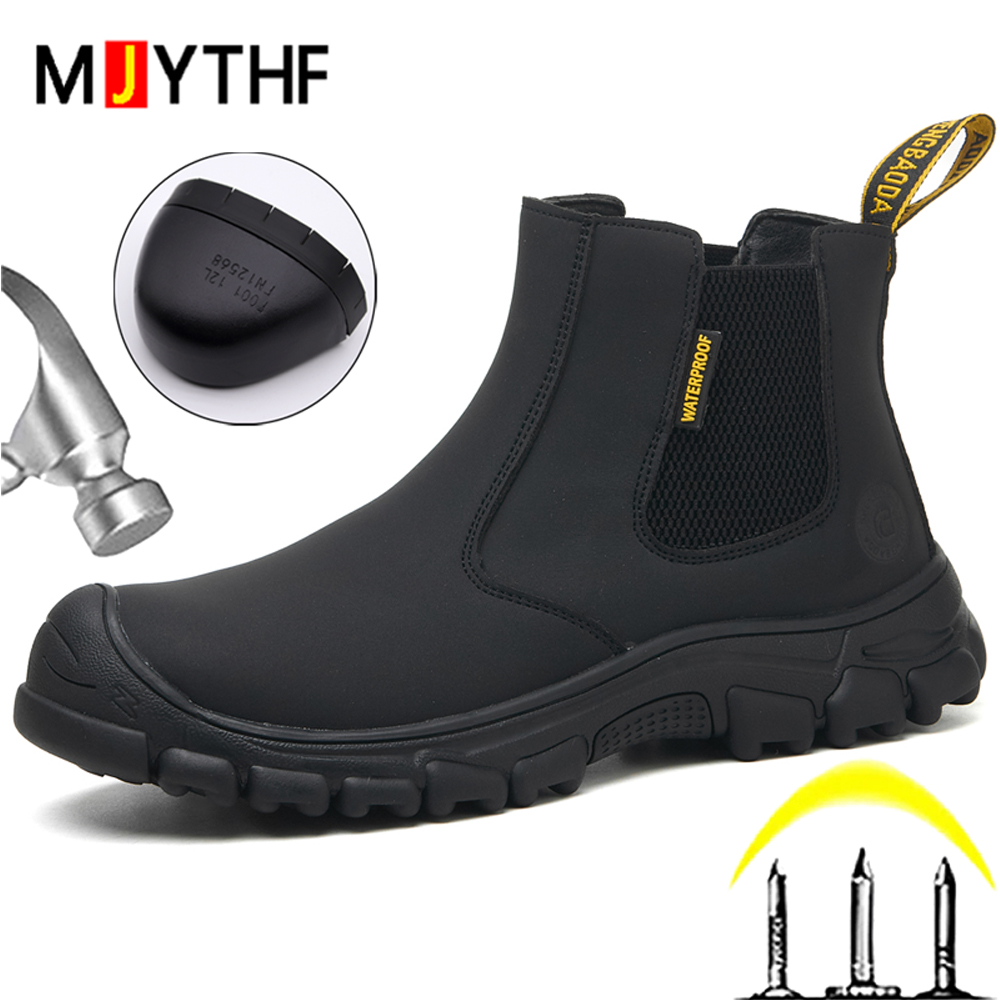 Waterproof Work Boots Men Punc - Leather Work Fabric avis et prix