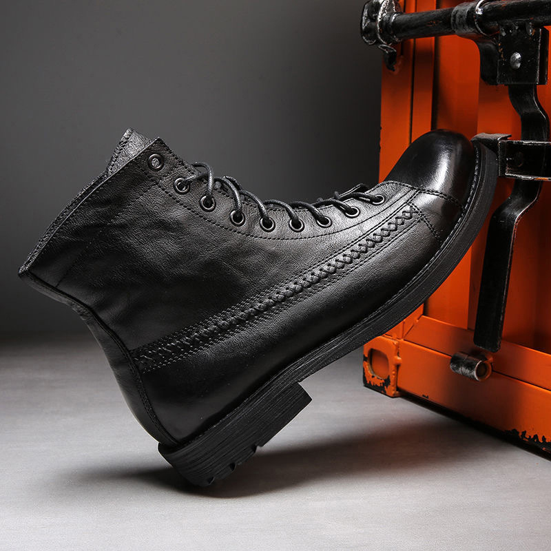 2026 Mens Ankle Boots Classic  - Leather Work Fabric avis et prix