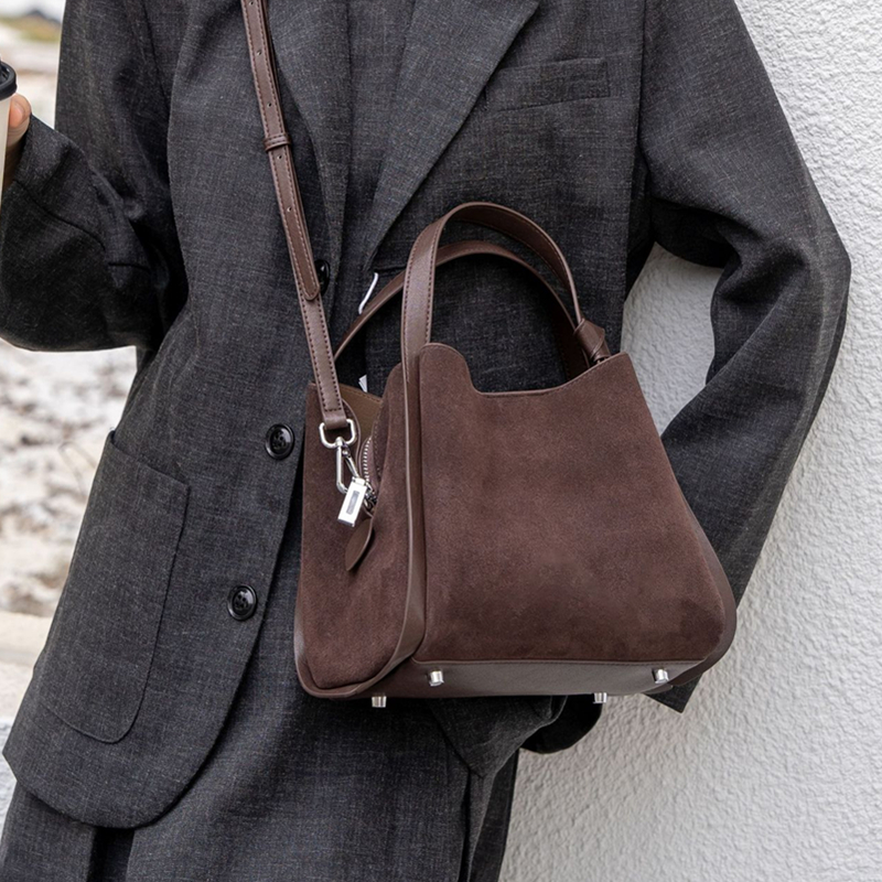Burminsa Cowhide Suede Genuine - Leather Work Handbags avis et prix