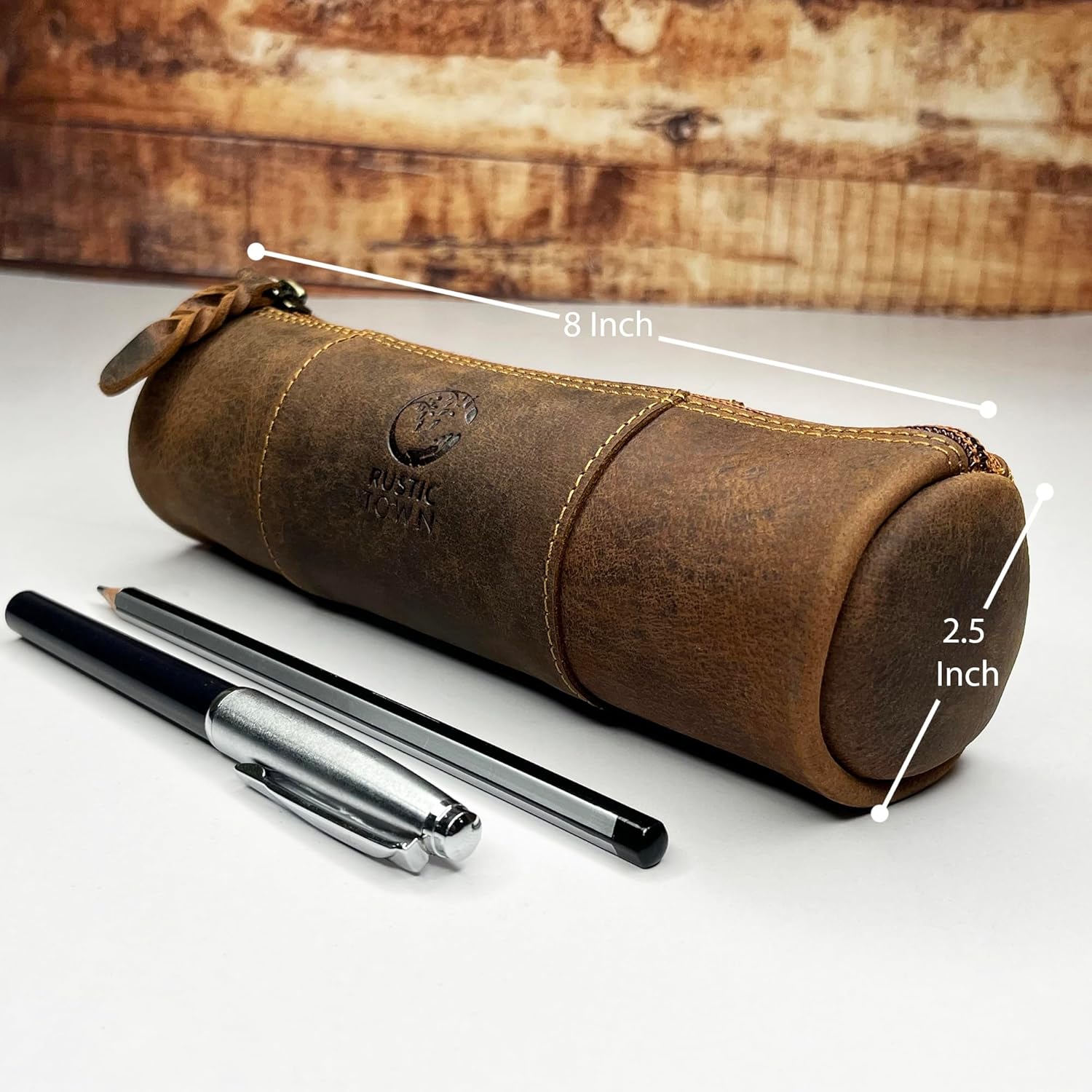 Leather Pencil Case with Full  - Leatherwork Images avis et prix