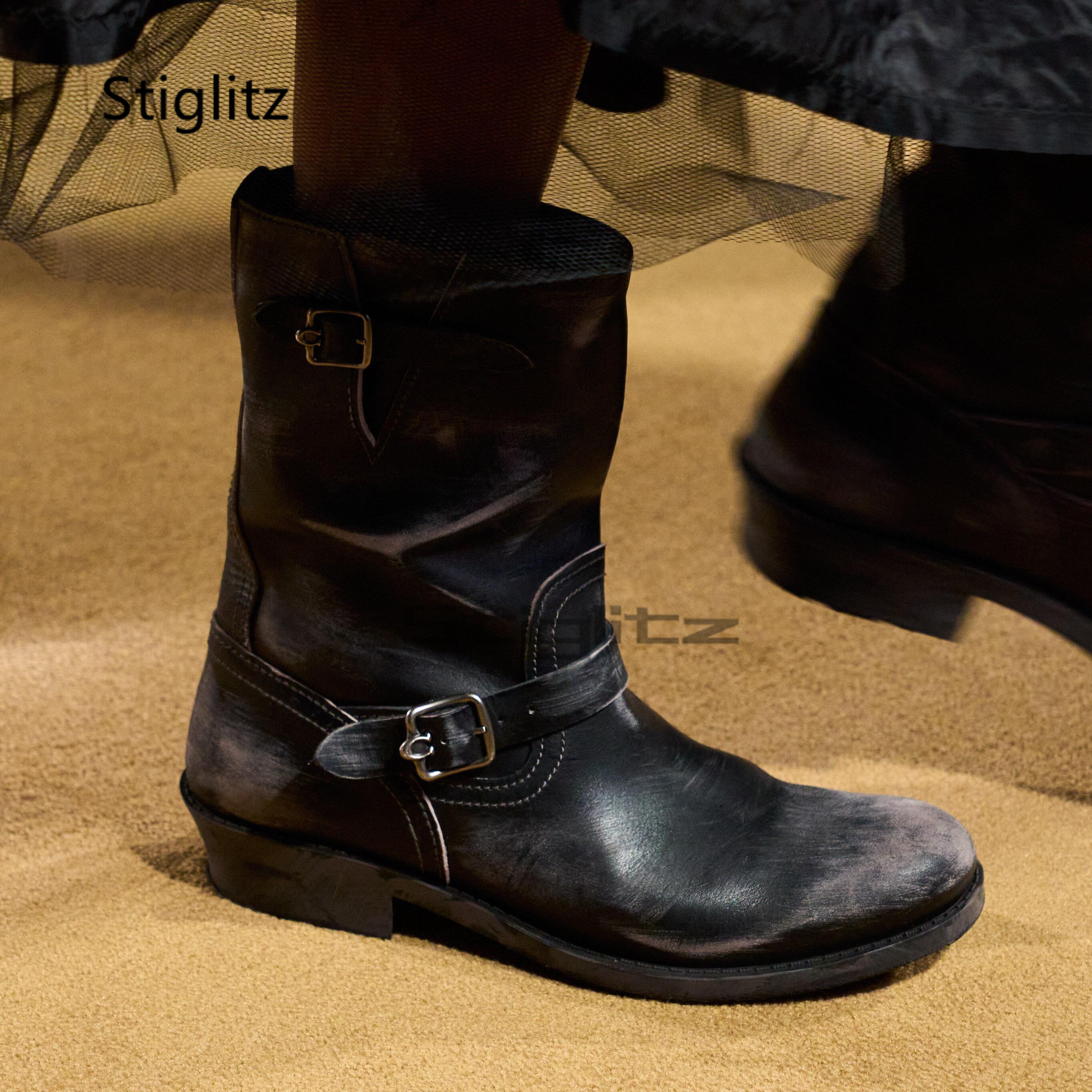 Retro Western Cowboy Boots for - Leather Work Western avis et prix