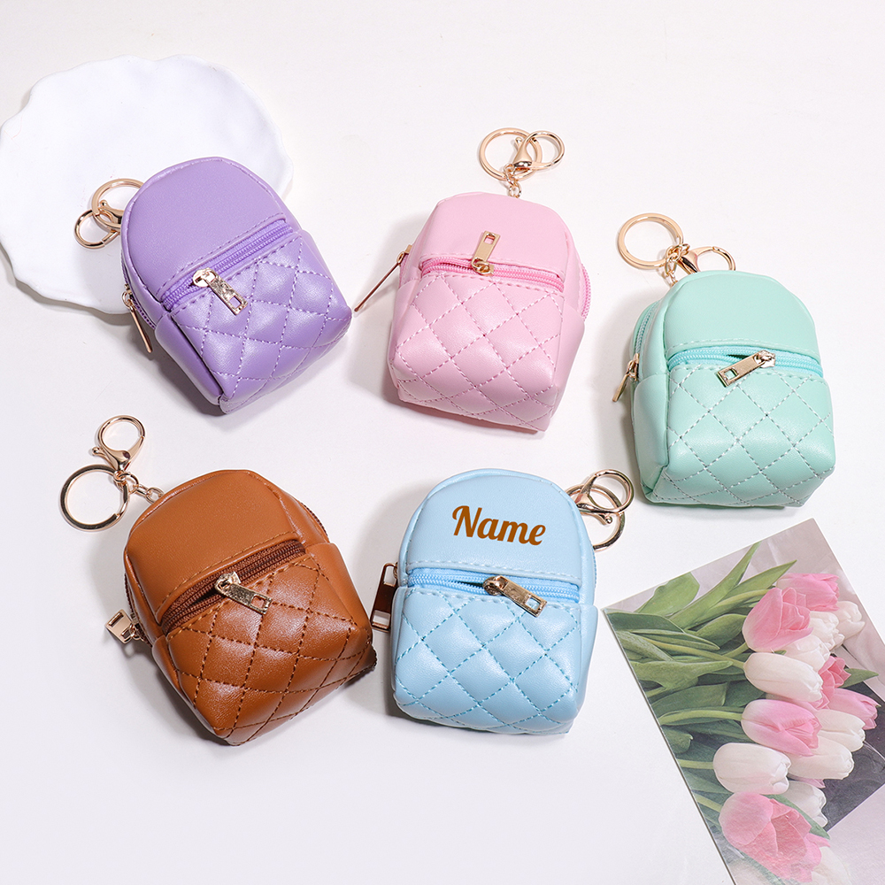 Mini Custom Name Coin Purse Pe - Leatherwork Wallet avis et prix