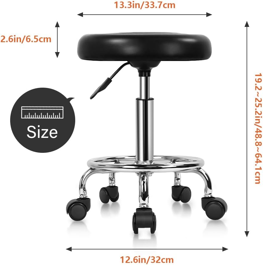PU Leather Modern Round Rollin - Leatherwork Tattoo avis et prix