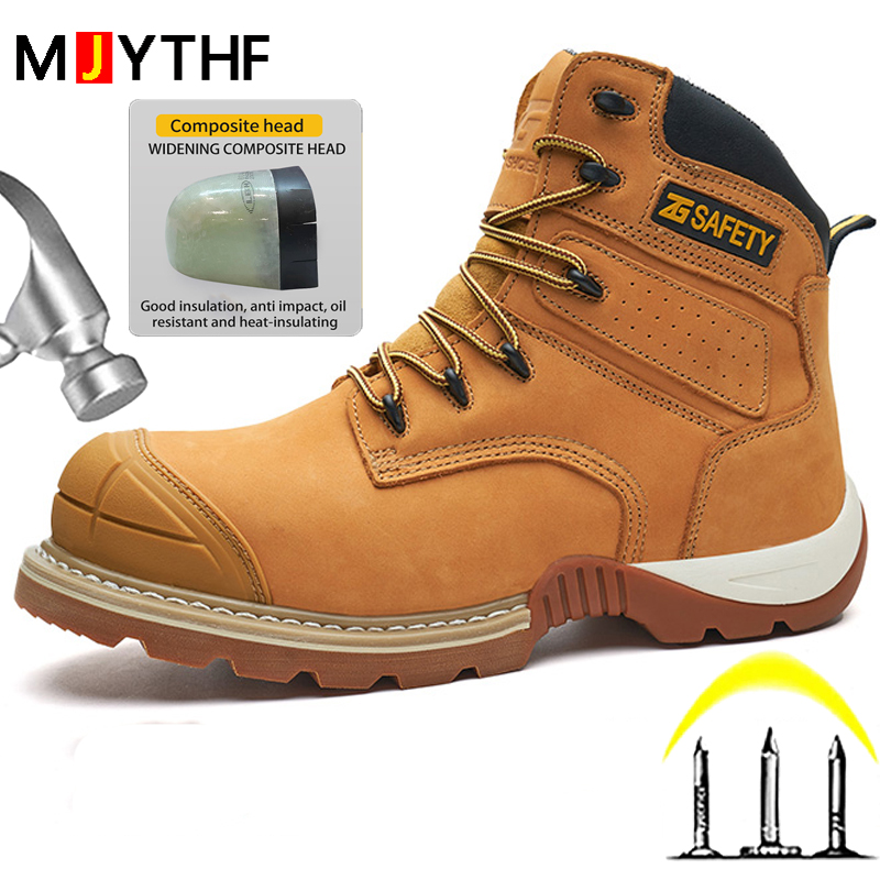 Cowhide Work Safety Boots Comp - Leather Work Fabric avis et prix