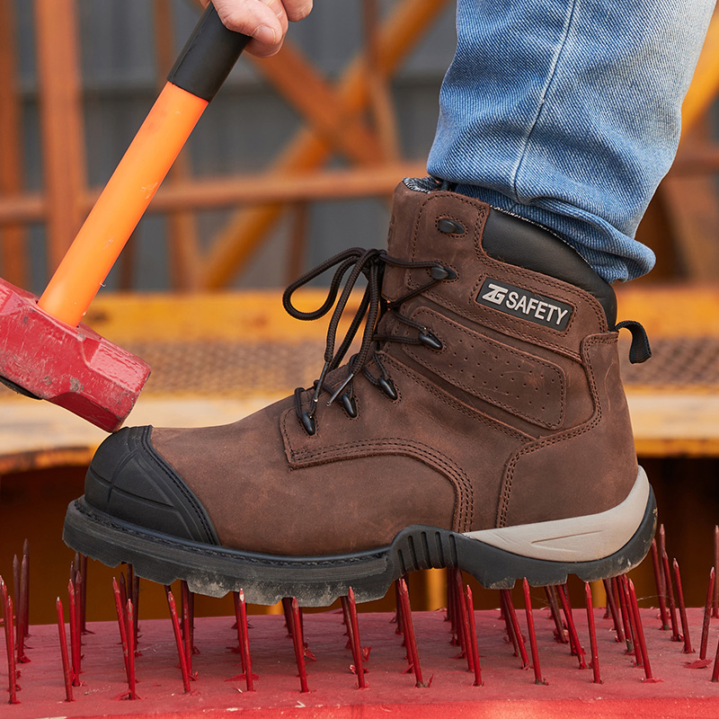 Cowhide Work Safety Boots Comp - Leather Work Fabric avis et prix