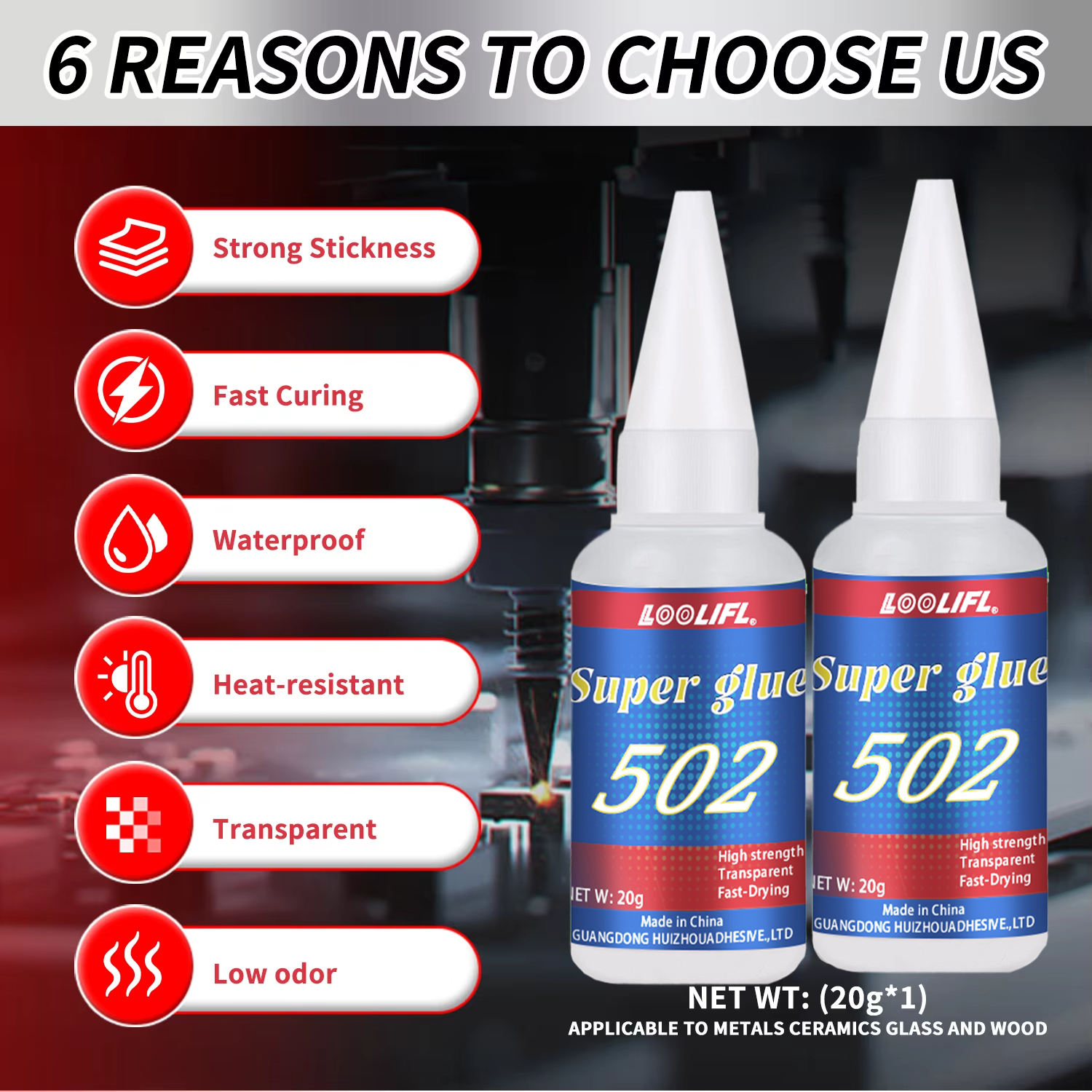 LOOLIFL 1-7pcs 502 Super Glue  - Leatherwork Tools avis et prix
