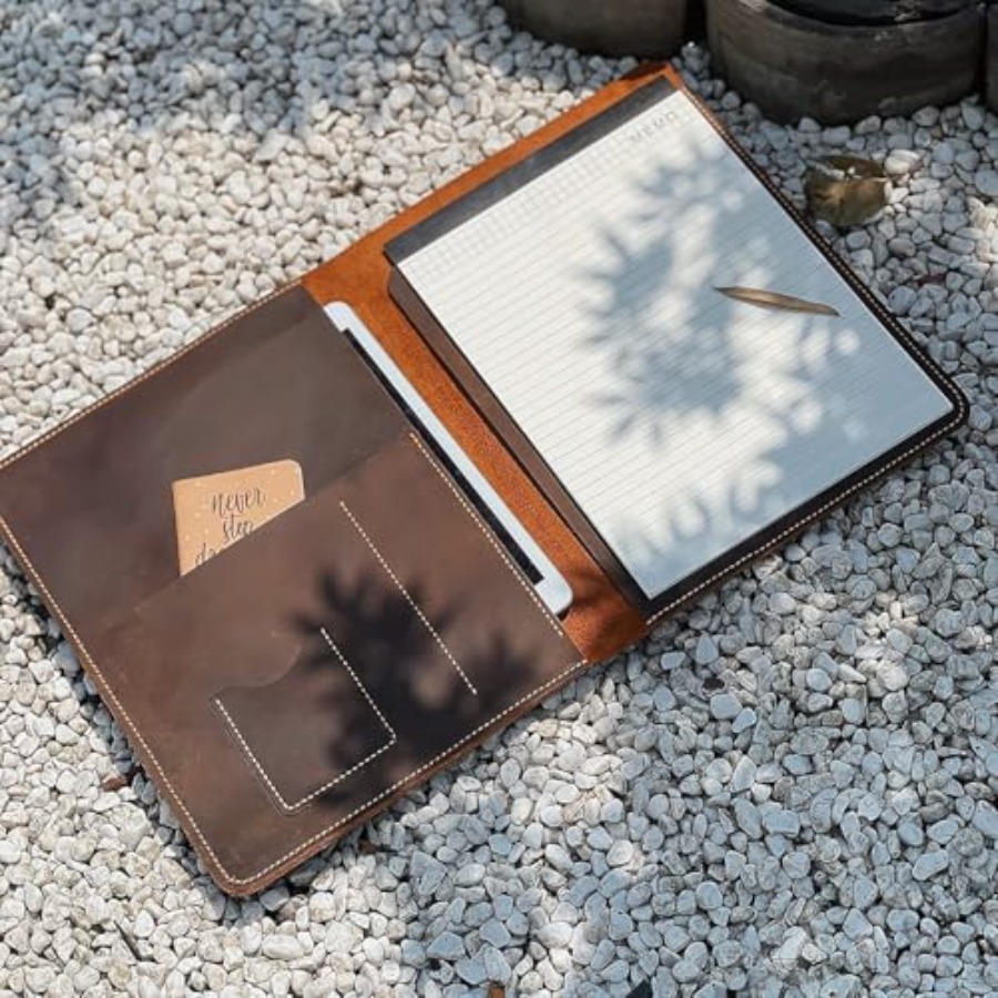 Leather Business Folio, For To - Leather Work Folio avis et prix