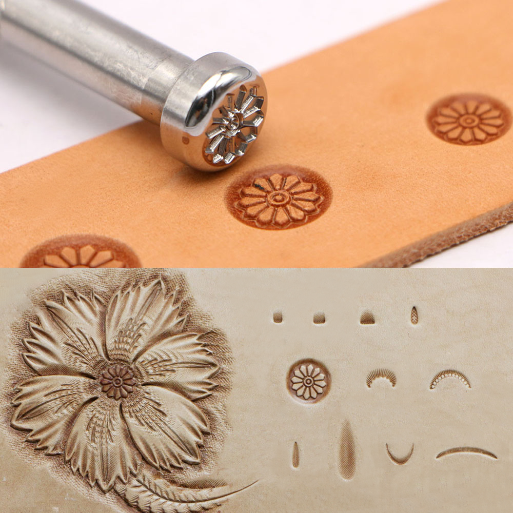Flower Center Pattern J301  Le - Leatherwork Tools avis et prix