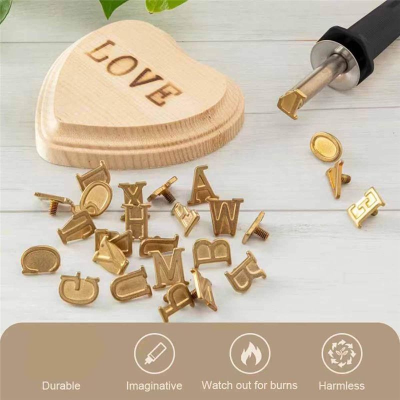 AA63 HOT Wood Burner With Lett - Leather Stamp Set avis et prix