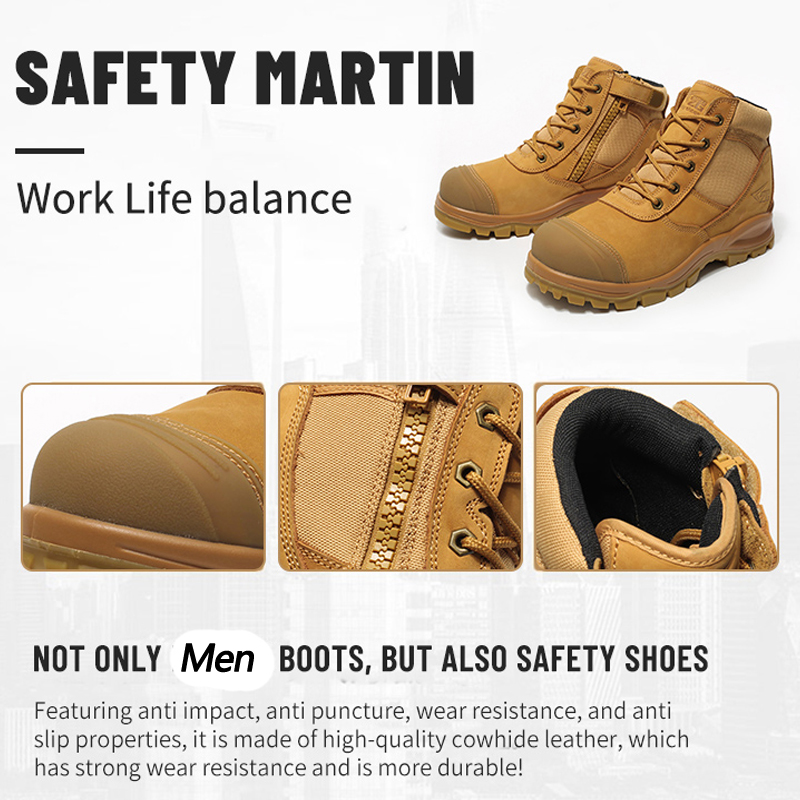 Genuine Leather Men's Boots Sa - Leather Work Fabric avis et prix