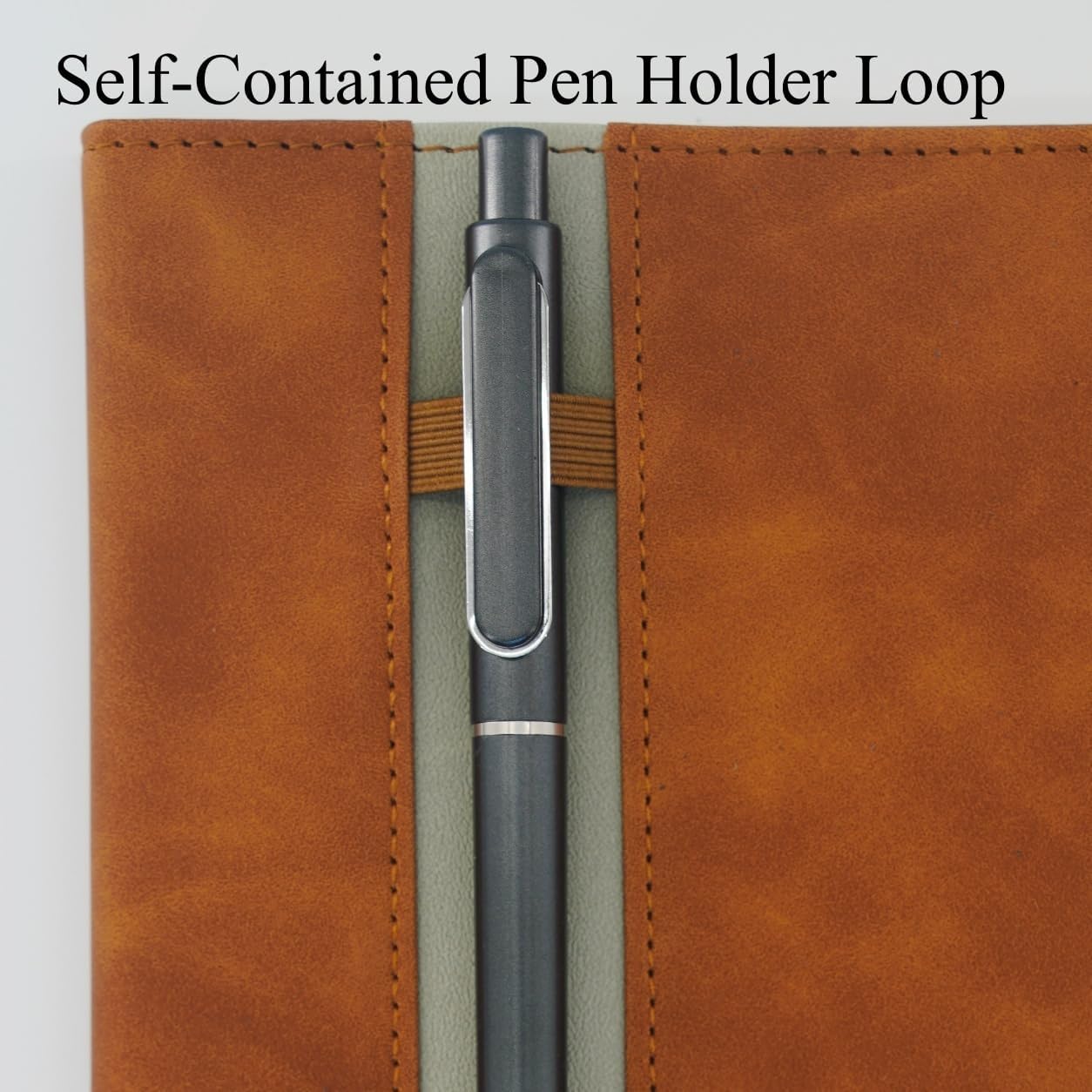 Leather Notebook with Pen Hold - Leatherwork Images avis et prix