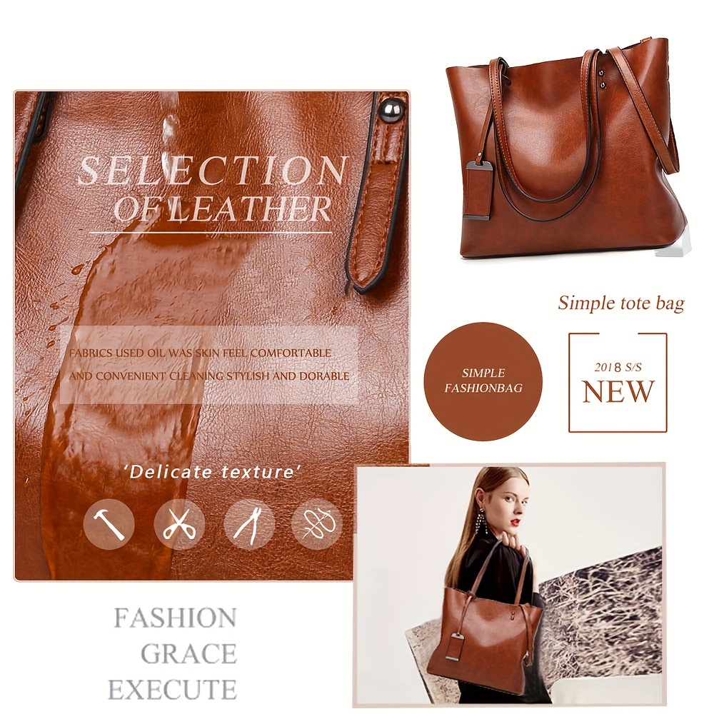 Fashionable Classic Retro Leat - Leather Work Handbags avis et prix