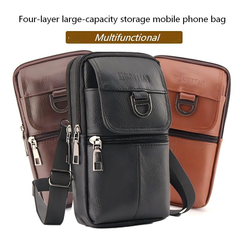 Men's leather waist bag - Larg - Leatherwork Wallet avis et prix